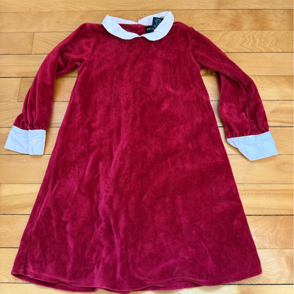 Red Velvet Long Sleeve Dress Shirt
